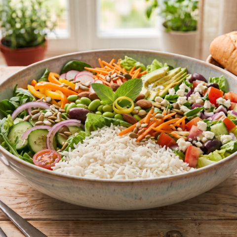Salad Bowl with Pulao Rice