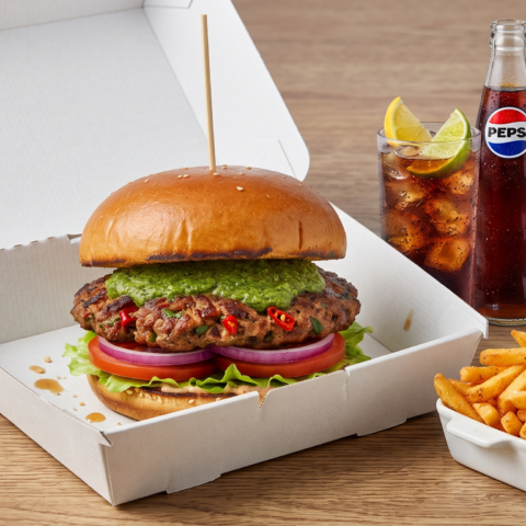 Smashed Chapli Burger Meal