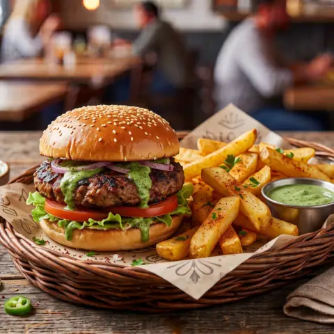 Smashed Chapli Burger