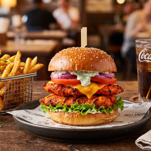 Tandoori Chicken Burger Meal