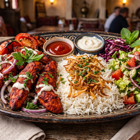 Tandoori Chicken with Pulao Rice & Salad